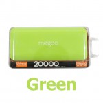 แบตสำรอง Power bank Megoo 20000 mAh สีเขียว