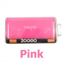 แบตสำรอง Power bank Megoo 20000 mAh สีชมพู