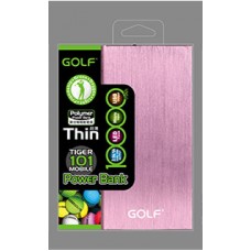 Power Bank GOLF 10000 mAh Tiger 101 สีชมพู