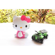 แบตสำรอง คิตตี้ Power Bank Kitty 11000 mAh (เต็มตัว) สีชมพูเข้ม