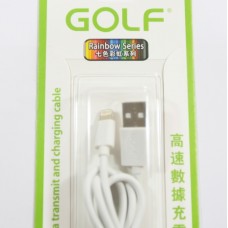 สายชาร์จ lightning iPhone 5/5S,6/6 Plus Golf สีขาว