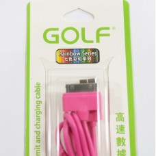 สายชาร์จ iPhone 4/4S Golf สีชมพู
