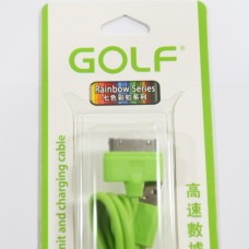 สายชาร์จ iPhone 4/4S Golf สีเขียว