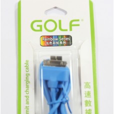 สายชาร์จ iPhone 4/4S Golf สีฟ้า