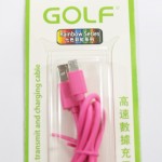 สายชาร์จ Micro USB Golf สีชมพู