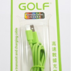 สายชาร์จ Micro USB Golf สีเขียว