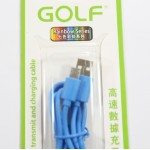สายชาร์จ Micro USB Golf สีฟ้า
