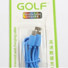 สายชาร์จ Micro USB Golf สีฟ้า