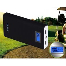 Power Bank GOLF LCD 15600 mAh สีดำ