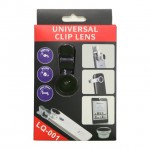 Universal Clip lens 3 in 1 เลนส์ LQ-001 สีดำ