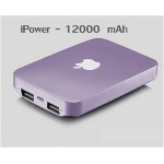 แบตสำรอง Power Bank iPower 12000 mAh สีม่วง