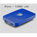 แบตสำรอง Power Bank iPower 12000 mAh สีน้ำเงิน