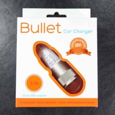 ที่ชาร์จรถ 2 USB Bullet Car Charger