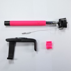 แขนช่วยถ่ายรูป พร้อมรีโมท ชนิดมีสาย KJstar Z07-7 Wired Monopod สีชมพู