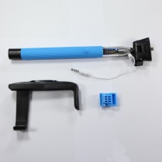 แขนช่วยถ่ายรูป พร้อมรีโมท ชนิดมีสาย KJstar Z07-7 Wired Monopod สีฟ้า