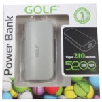 Power Bank Golf 5200 mAh Tiger 210 สีเทา