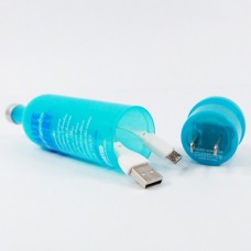 ที่ชาร์จ + สายชาร์จ Micro USB ABSOLUTE CHARGER KIT สีฟ้า