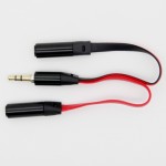 สายแยกแจ็ค RCA Stereo Audio Splitter Cable 3.5mm สีดำ-แดง