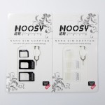 ตัวแปลงซิม Noosy Nano Sim Adapter สีขาว