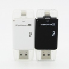 i-Flash Device HD แฟลชไดร์ฟ แบบใส่ Micro SD สีดำ