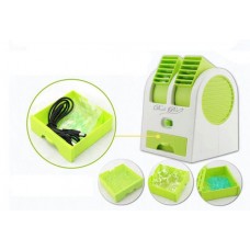 พัดลม USB MINI FAN Air Conditioning สีเขียว