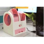 พัดลม USB MINI FAN Air Conditioning สีชมพู