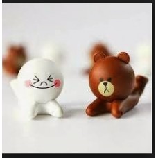 ทีวางมือถือ การ์ตูน Line Smartphone Stand - บราวน์