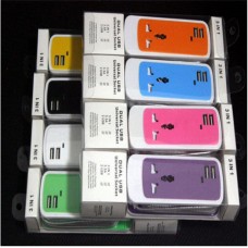 ปลั๊กไฟ DUAL USB Universal Socket 3 in 1 สีส้ม