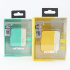 ที่ชาร์จ REMAX 2 USB CHARGER No.RMT6288 สีเขียว