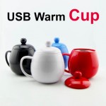 แก้วอุ่นกาแฟ USB Warm Cup สีแดง