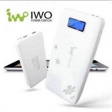IWO P42S Power bank แบตสำรอง 16000 mAh มีจอ LCD แถมซองผ้า สีขาว