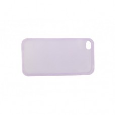 เคส iPhone 4/4S Silicone Soft Case ซิลิโคนใส 0.6 มม. สีม่วง