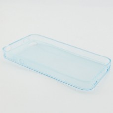 เคส iPhone 4/4S Silicone Soft Case ซิลิโคนใส 0.6 มม. สีฟ้า
