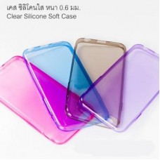 เคส iPhone 6 Plus ซิลิโคนใส หนา 0.6 mm. สีม่วง