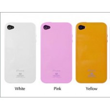 เคส iPhone 4/4s JELLY GOOSPERY เคสแข็งสีเรียบ สีชมพูอ่อน