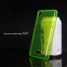 เคส AIS Super Combo Pro 5.5 (LAVA GRAND) เคสยางนิ่ม TPU สีเรียบ ผิวมัน - สีเขียว
