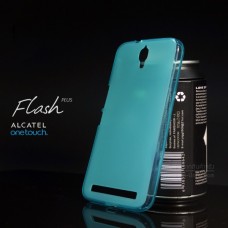 เคส Alcatel Onetouch Flash Plus เคสนิ่ม ซิลิโคน ป้องกันรอยนิ้วมือบนตัวเคส สีฟ้า