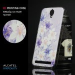 เคส Alcatel onetouch Flash Plus เคสแข็งพิมพ์ลายนูน คุณภาพดี ลาย C