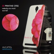 เคส Alcatel onetouch Flash Plus เคสแข็งพิมพ์ลายนูน คุณภาพดี ลาย E