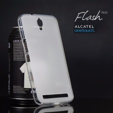เคส Alcatel Onetouch Flash Plus เคสนิ่ม ซิลิโคน ป้องกันรอยนิ้วมือบนตัวเคส สีขาว
