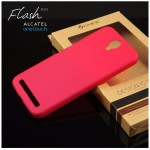 เคส Alcatel Onetouch Flashplus เคสแข็งสีเรียบ ชมพูเข้ม