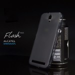 เคส Alcatel Onetouch Flash Plus เคสนิ่ม ซิลิโคน ป้องกันรอยนิ้วมือบนตัวเคส สีดำ