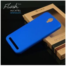 เคส Alcatel Onetouch Flashplus เคสแข็งสีเรียบ น้ำเงิน