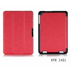 เคส HP Compaq 8 1401 เคสฝาพับ 3 ท่อน สีสันสดใส ฝาพับเป็นขาตั้งได้ (สีแดงสะท้อนแสง)