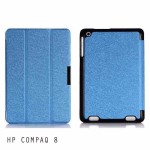 เคส HP Compaq 8 1401 เคสฝาพับ 3 ท่อน สีสันสดใส ฝาพับเป็นขาตั้งได้ (สีฟ้าสะท้อนแสง)