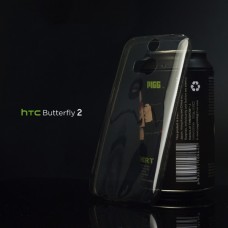 เคส HTC Butterfly 2 เคสนิ่ม Super Slim TPU บางพิเศษ พร้อมจุด Pixel ขนาดเล็กด้านในเคสป้องกันเคสติดกับตัวเครื่อง สีดำใส