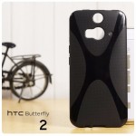 เคสยาง TPU Two-tone สีดำทึบ HTC Butterfly 2