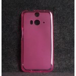 เคสยาง TPU HTC Butterfly S สีชมพู