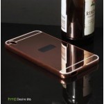 เคส HTC Desire 816 l เคสฝาหลัง + Bumper (แบบเงา) ขอบกันกระแทก สีโรสโกลด์