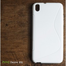 เคส HTC Desire 816G (816) เคสยางนิ่ม TPU Two-Tone สีขาว